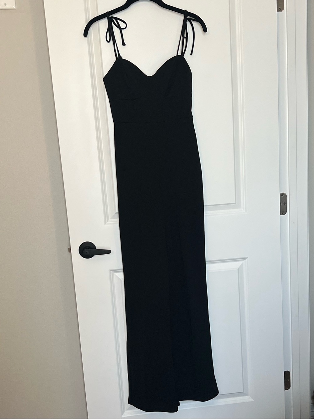 Black Straight Leg Jumpsuit